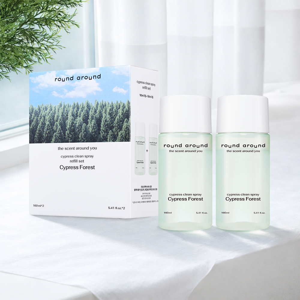 라운드어라운드 편백 클린 스프레이 리필 2P 세트 (160mlX2EA) 제품 이미지