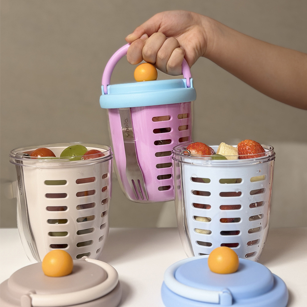 [1+1] 보이오 후르츠팟 과일 샐러드 밀프랩 용기 도시락통 비즈 푸르트 컵 제품 이미지