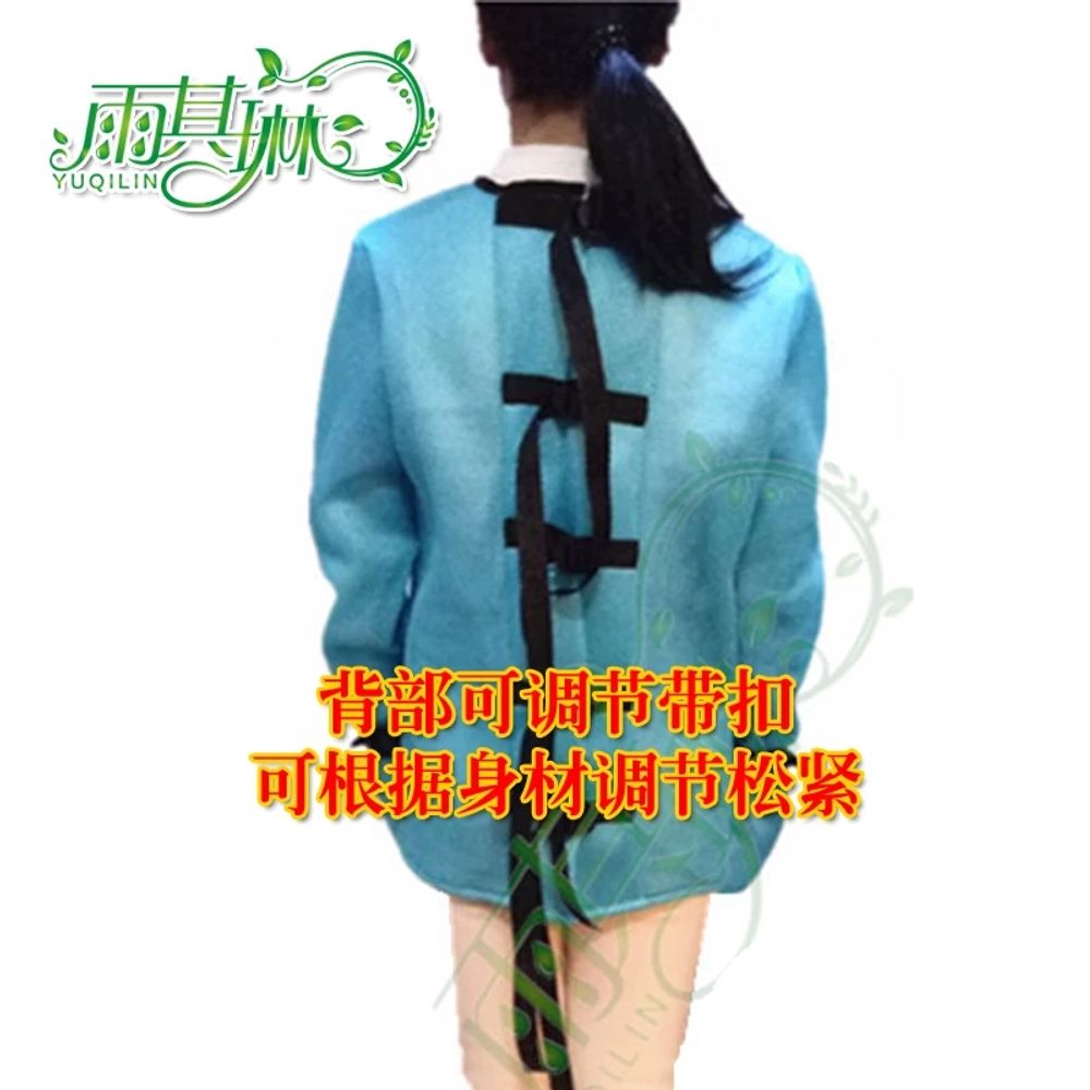 억압복 구속복 결박 복 회색 보호복 S 정신병원 A. S 회색 약 100파운드 찢어짐 방지 노화 방지 뚱뚱하고 얇음 조절 가능, A. 모든 사이즈에 맞습니다 - 상세 이미지 2