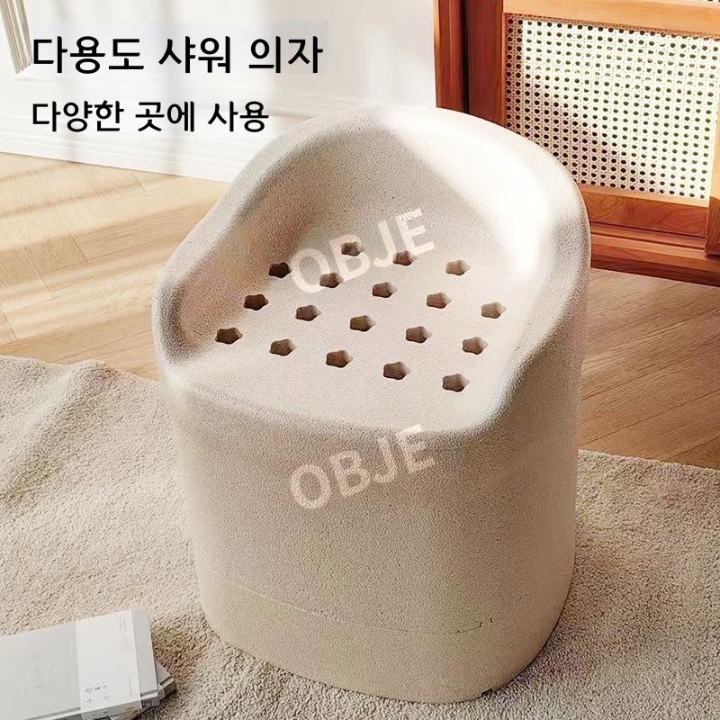 미끄럼 방지 샤워 의자 부드러운 탄성 EPP 노인 임산부 욕실의자 - 상세 이미지 2