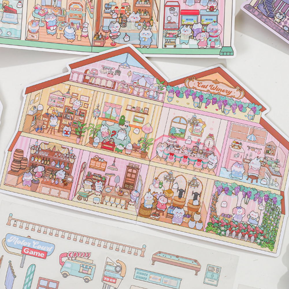 3d 퍼즐 스티커 대형 보라고성 이미지 3