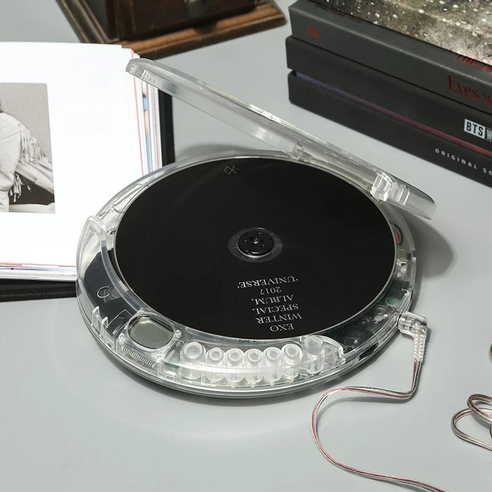 파셀몰 CD플레이어 투명 감성 CD플레이어 모 A. 싱글 CD 워크맨 완전 투명 재고 있음 - 상세 이미지 5