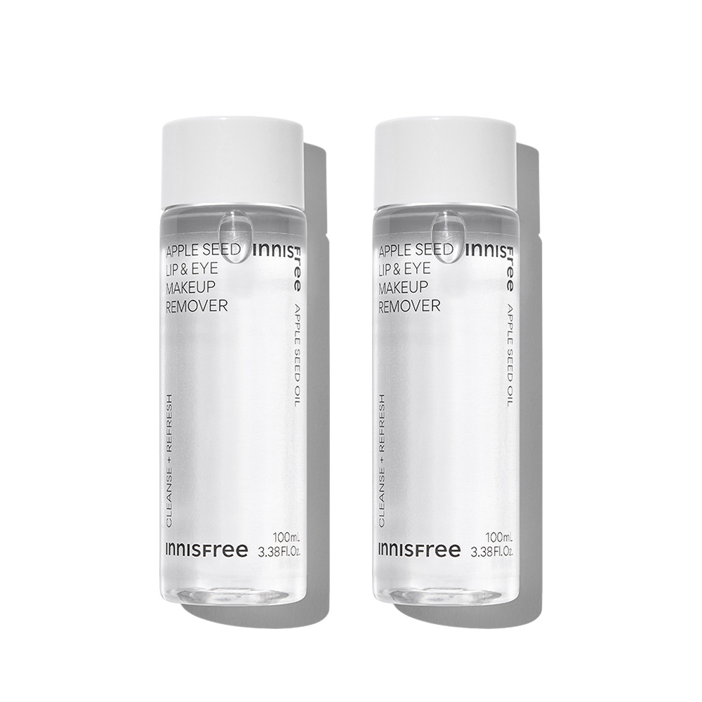 이니스프리 애플 씨드 립앤아이 메이크업 리무버 100mL 2개 제품 이미지