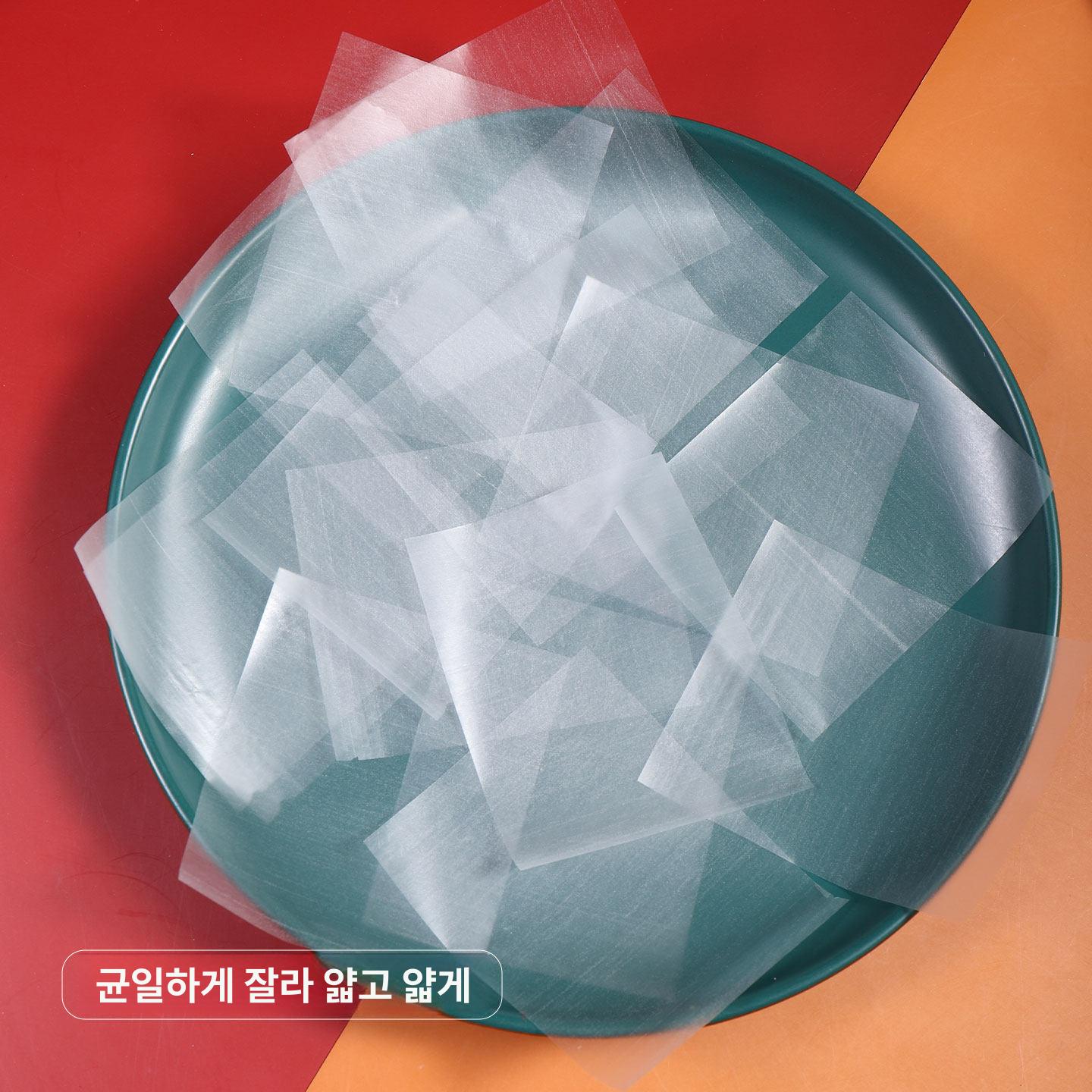 식용 종이 깔지 크라프트 포장지 탕후루 포장 사탕 꼬치 200장 피치 6.5 x 8cm 10박스 - 상세 이미지 4