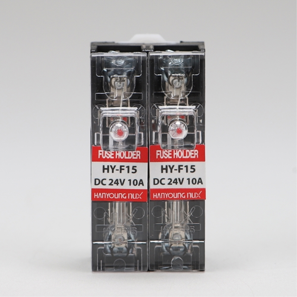 DIN 레일 휴즈홀더 HY-F15-2D DC24V 10A 한영넉스 - 상세 이미지 2