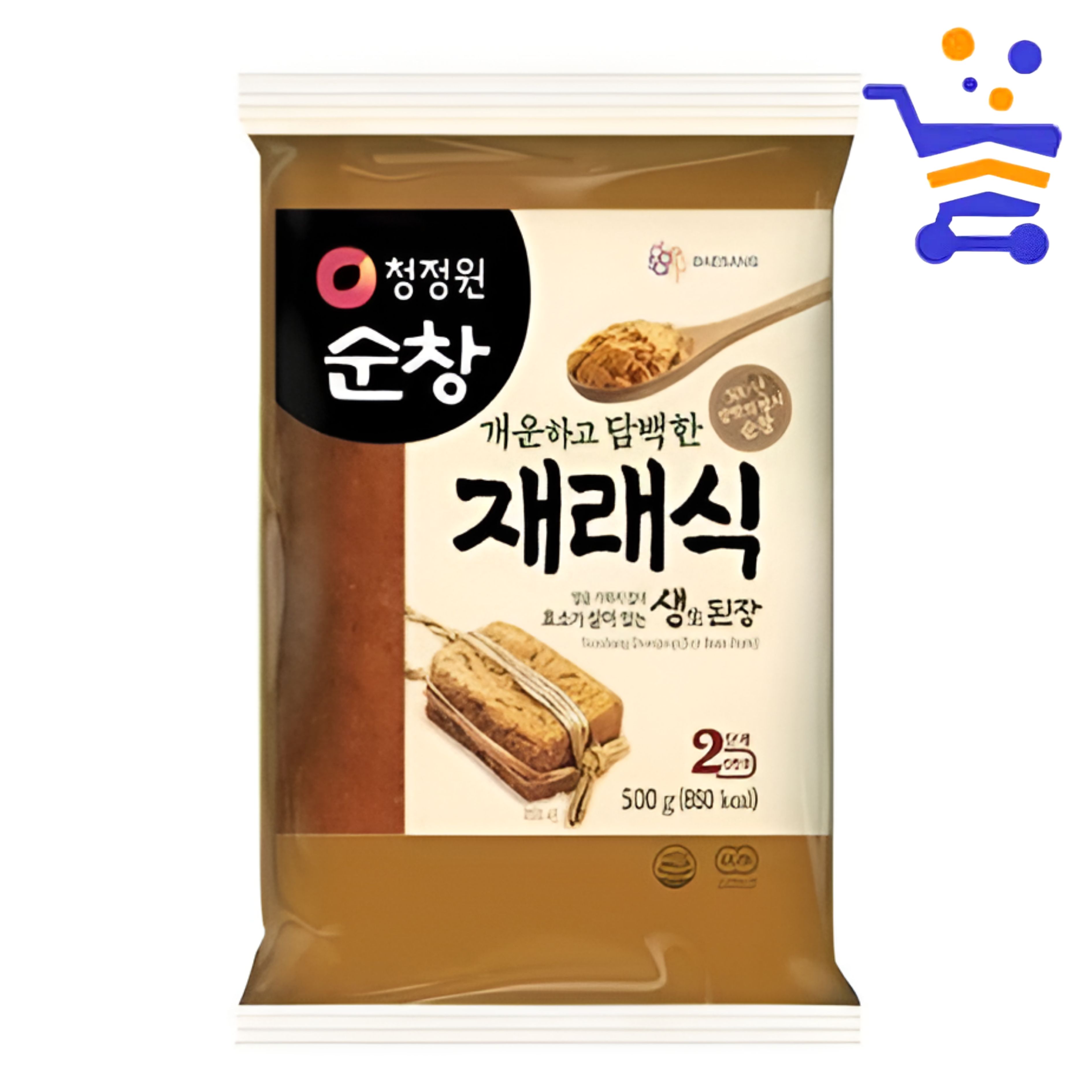 청정원 재래식 생된장 500g 봉지 - 상품 이미지