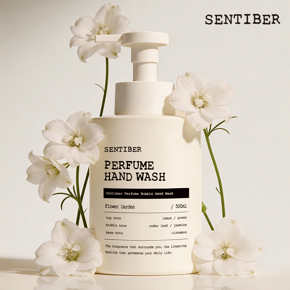 2+2 센티베르 퍼퓸 버블 대용량 핸드워시 500ml 플라워가든 손세정제 거품비누 핸드솝 - 상세 이미지 2