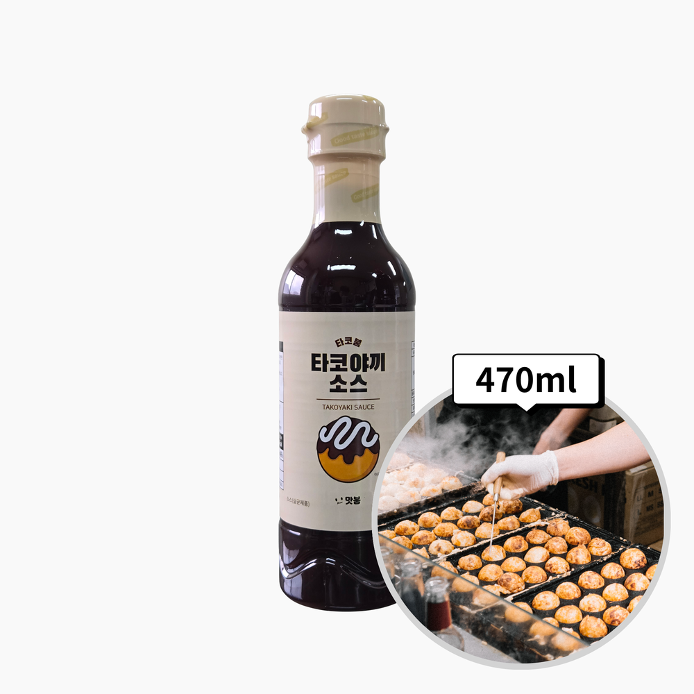 타코붐 타코야끼 오리지널소스 470ml 타코야키소스 데리 양조간장베이스 - 메인 이미지