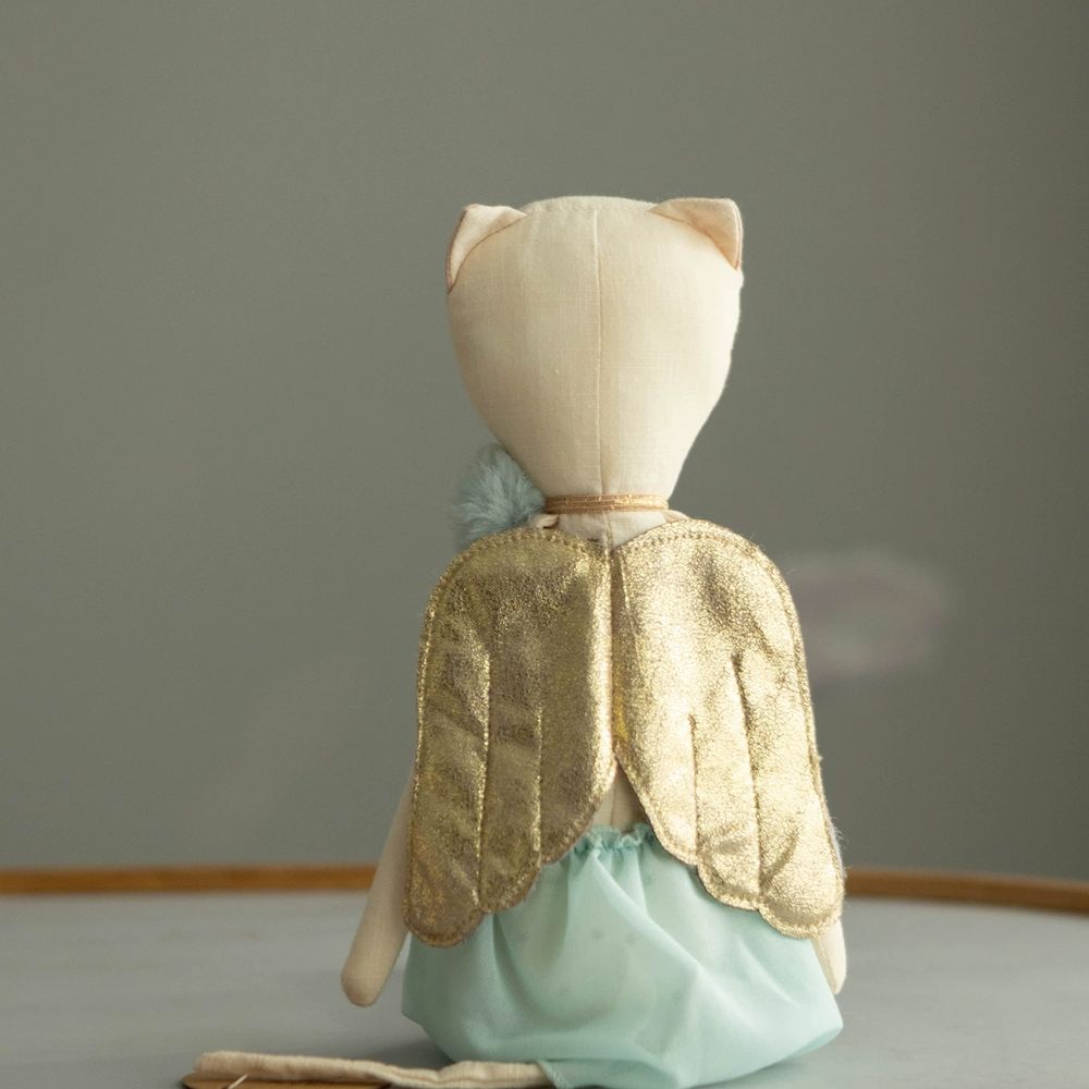 인형 등나무 원목 소 A. 천사 같으면서도 오만한 고양이, A. 머리부터 발끝까지 43cm - 상세 이미지 4