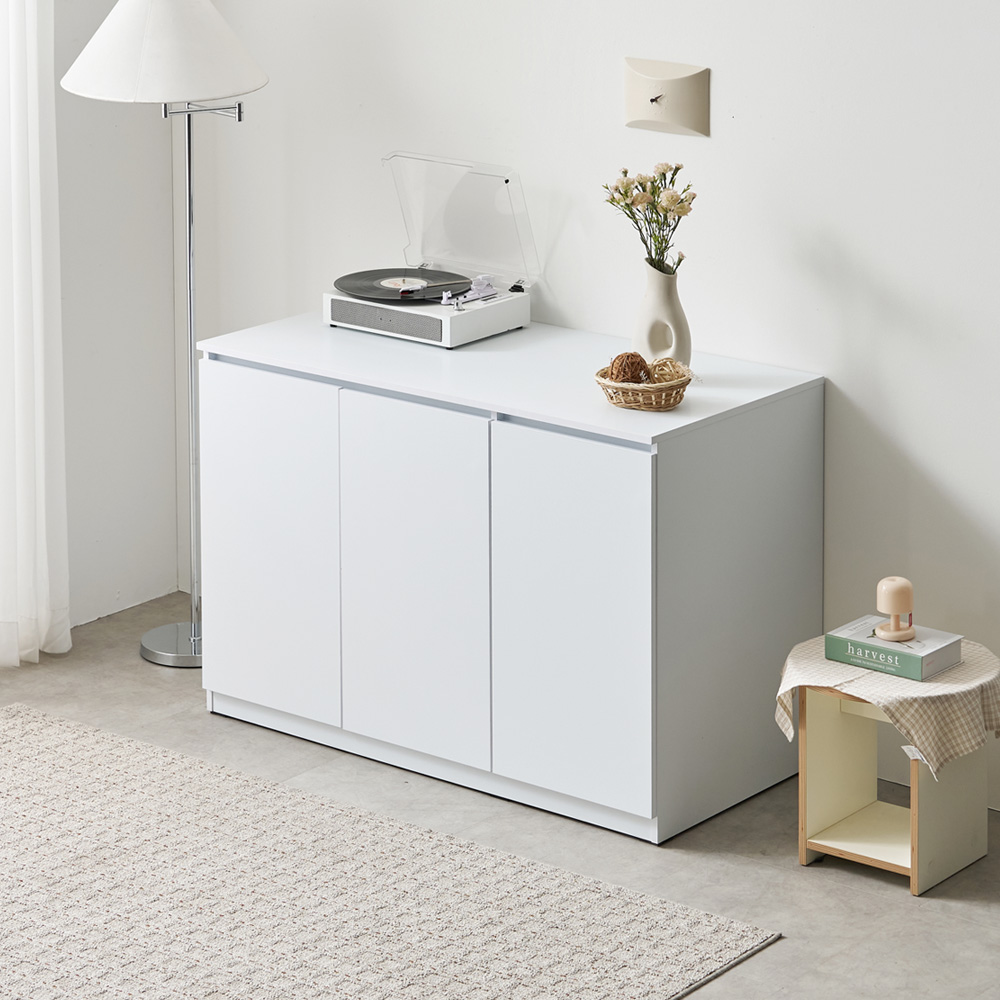 마르씨 낮은 이불장 안방 드레스룸 원룸 이불장농 수납장 1200x590x800mm, 화이트