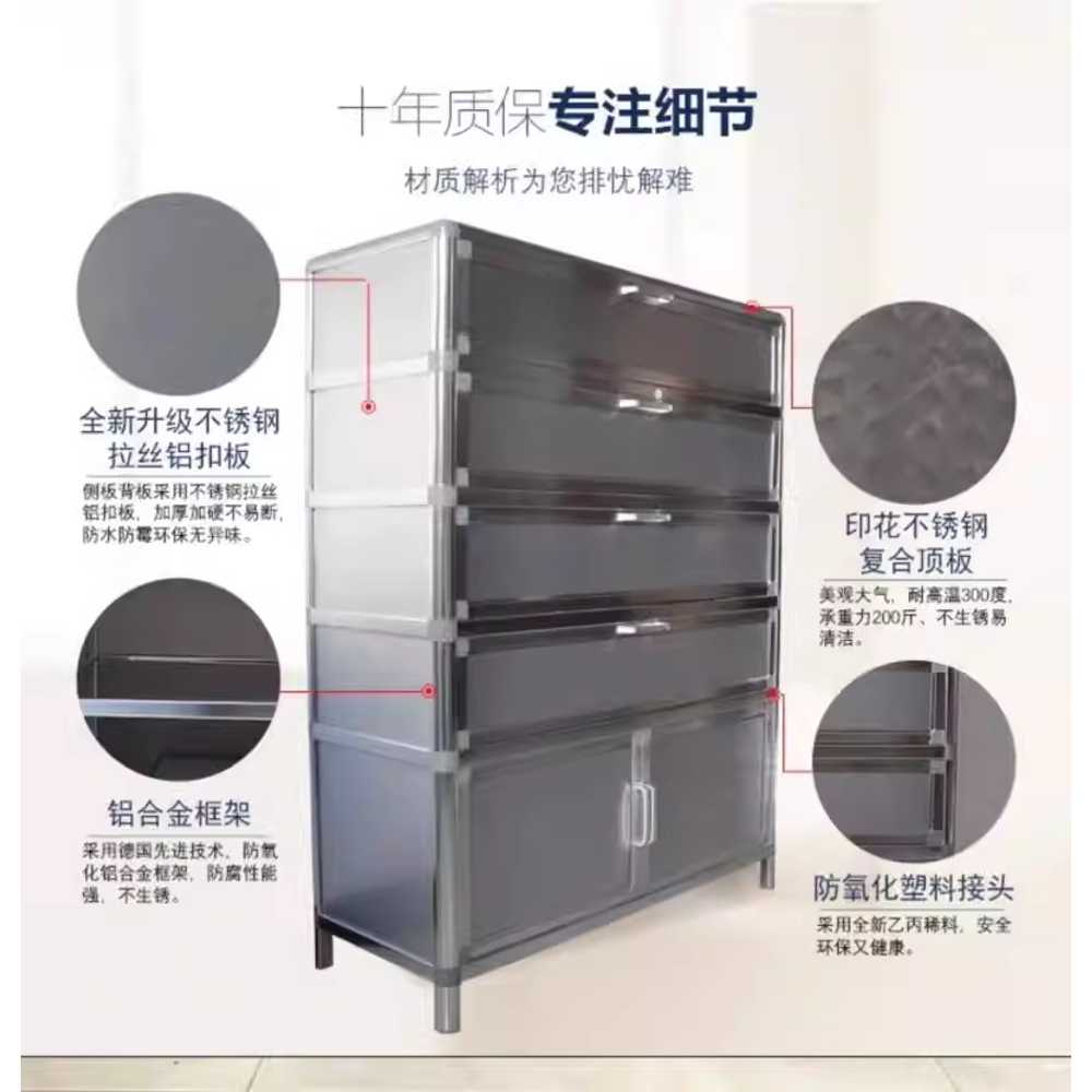스텐 신발장 철제 숙소 대형 사무실 창고 공장 방수 65x110cm - 상세 이미지 4