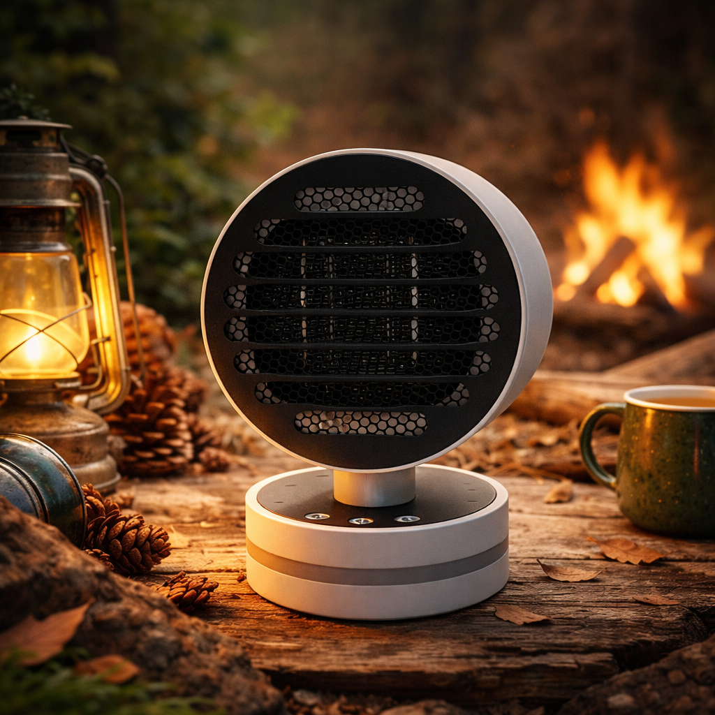 마카롱 온풍기 Ver.2 가정용 미니 캠핑 휴대용 사무실 발난로 소형 PTC히터 제품 이미지