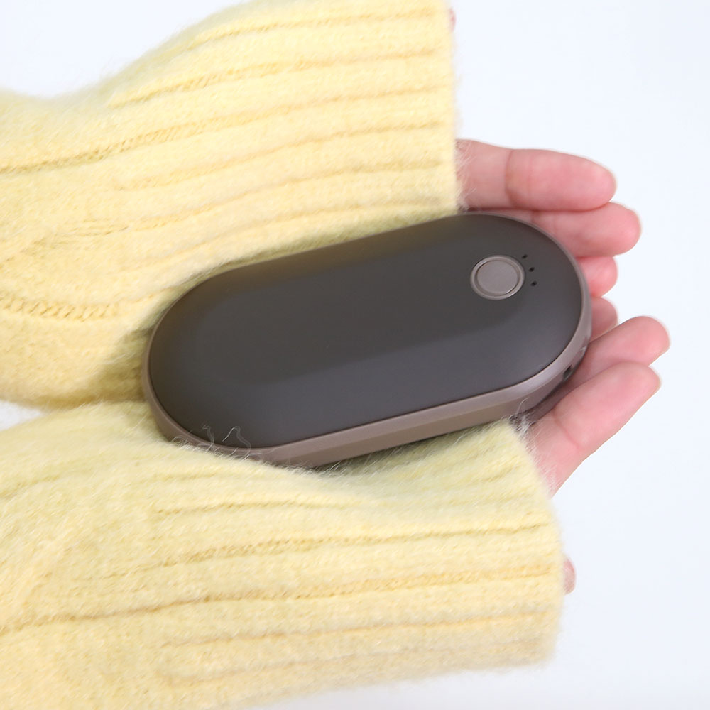 충전식 손난로 손날로 보조배터리 대용량 전자 전기 핫팩 휴대용 10000mAh 1+1 - 상세 이미지 4