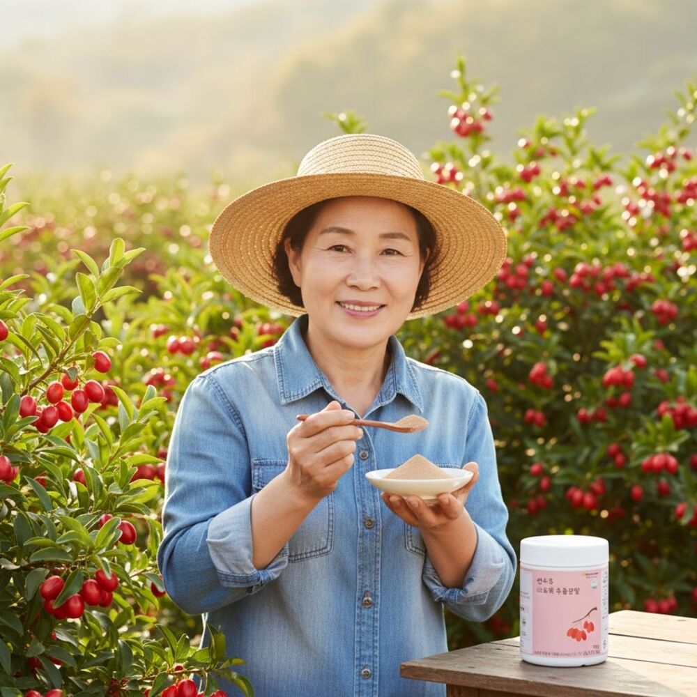 산수유 열매 효능 분말 가루 먹는법 400g - 상품 이미지