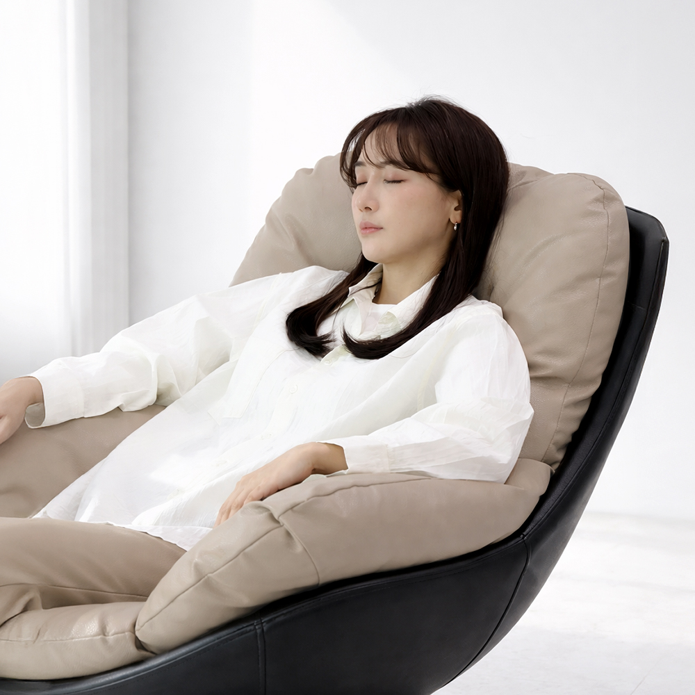루모라 안락의자 1인용 가죽 수유의자 회전 소파 360도