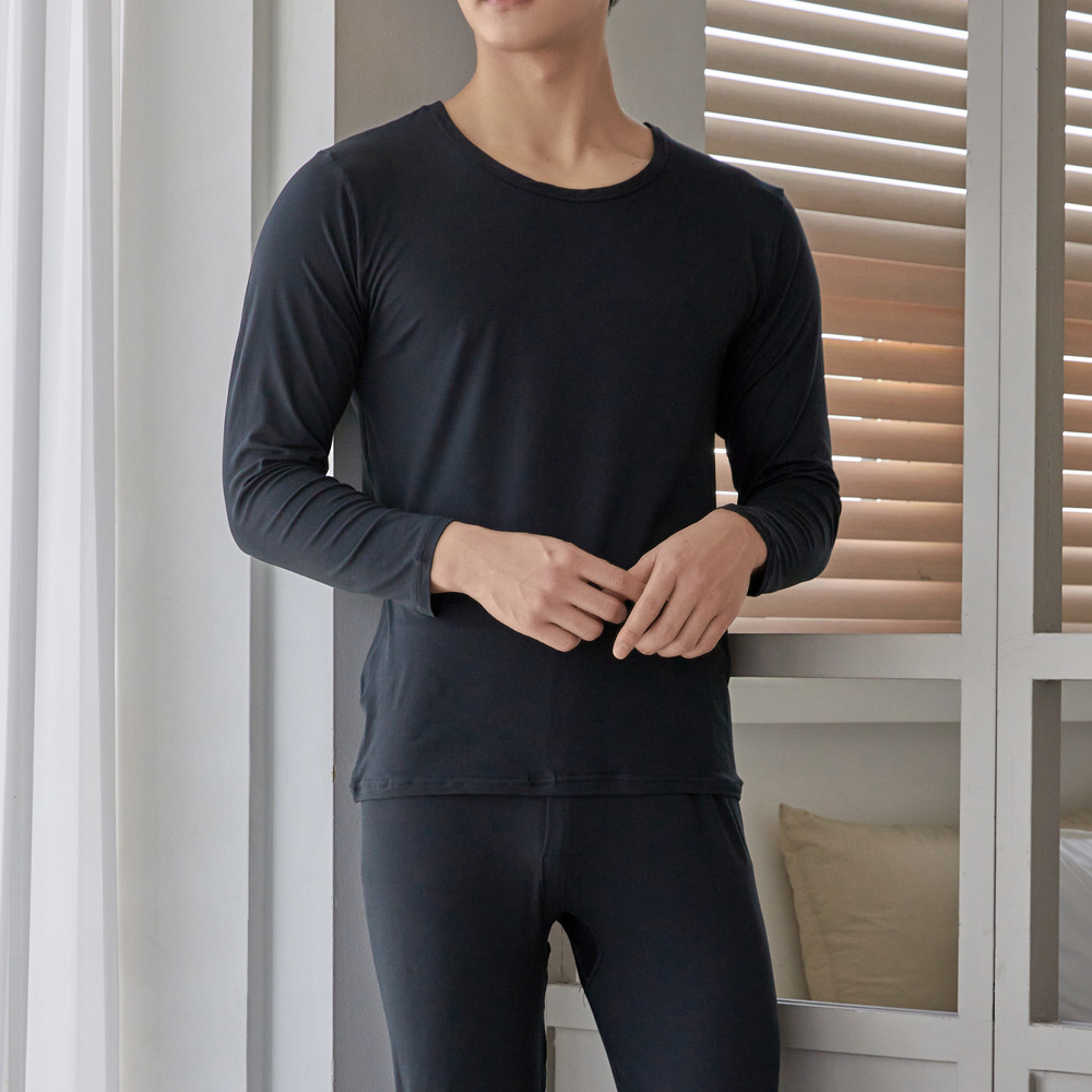 [에이원] 남성내의 히트올 초극세사 기모 발열 상하 세트 이미지 4