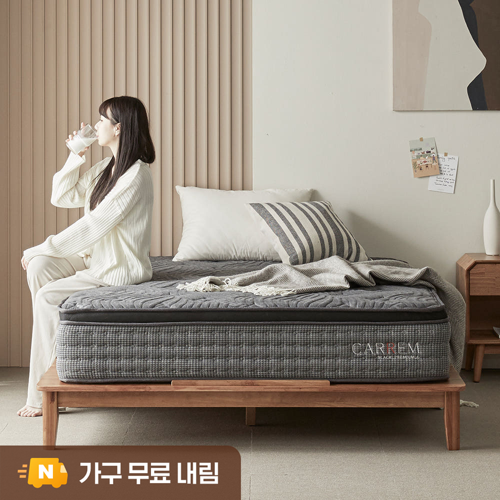 국내제작 프리미엄L 독립스프링 유로탑 라텍스 침대 매트리스 29cm, Q(퀸), 미디엄