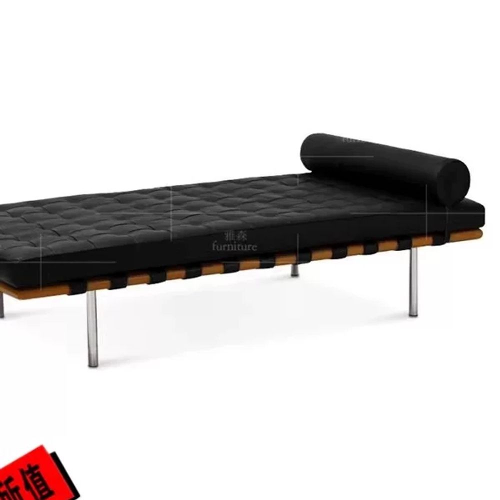 바르셀 데이베드 Daybed 가죽소파 83c A. 120x48x40CM 길이 너비 및 높이 - 상품 이미지