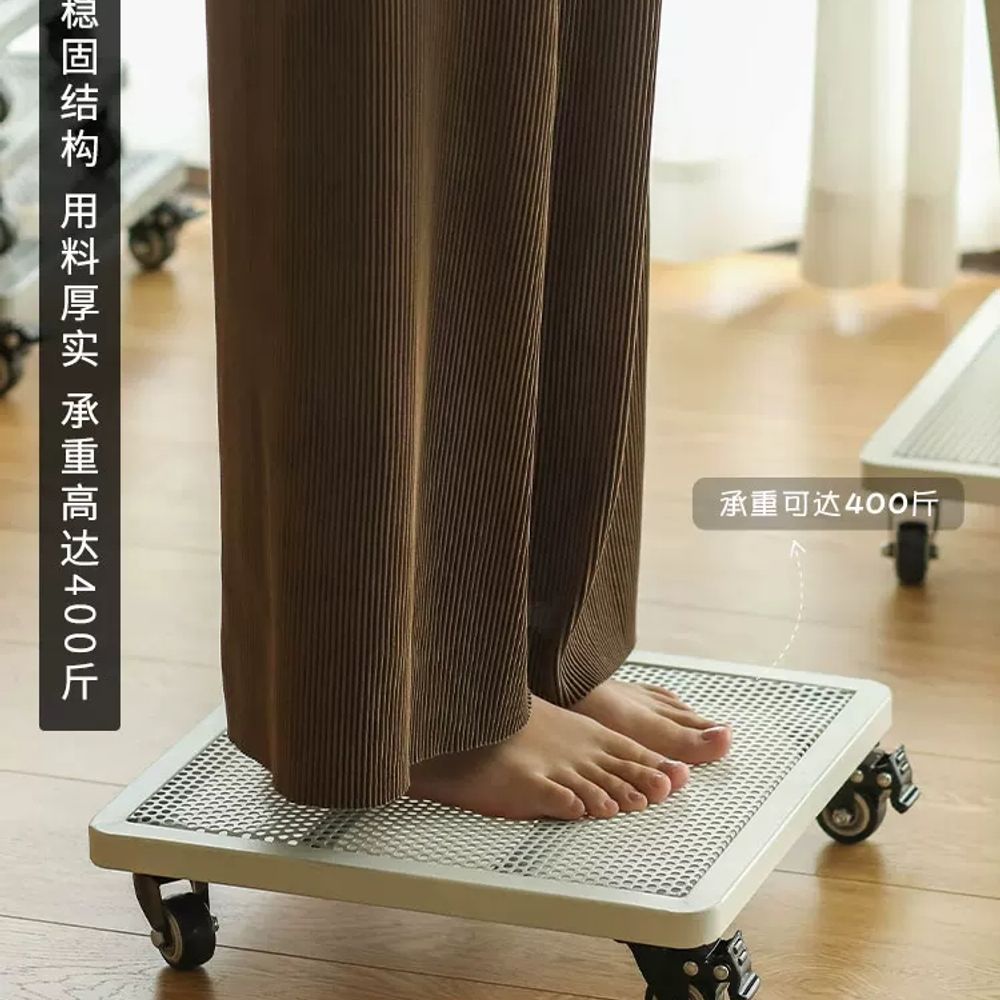 파셀몰 화분 트레이 브레이크 그레이 이동식 A. 회색 2525cm 무소음 브레이크 회전 - 상세 이미지 4