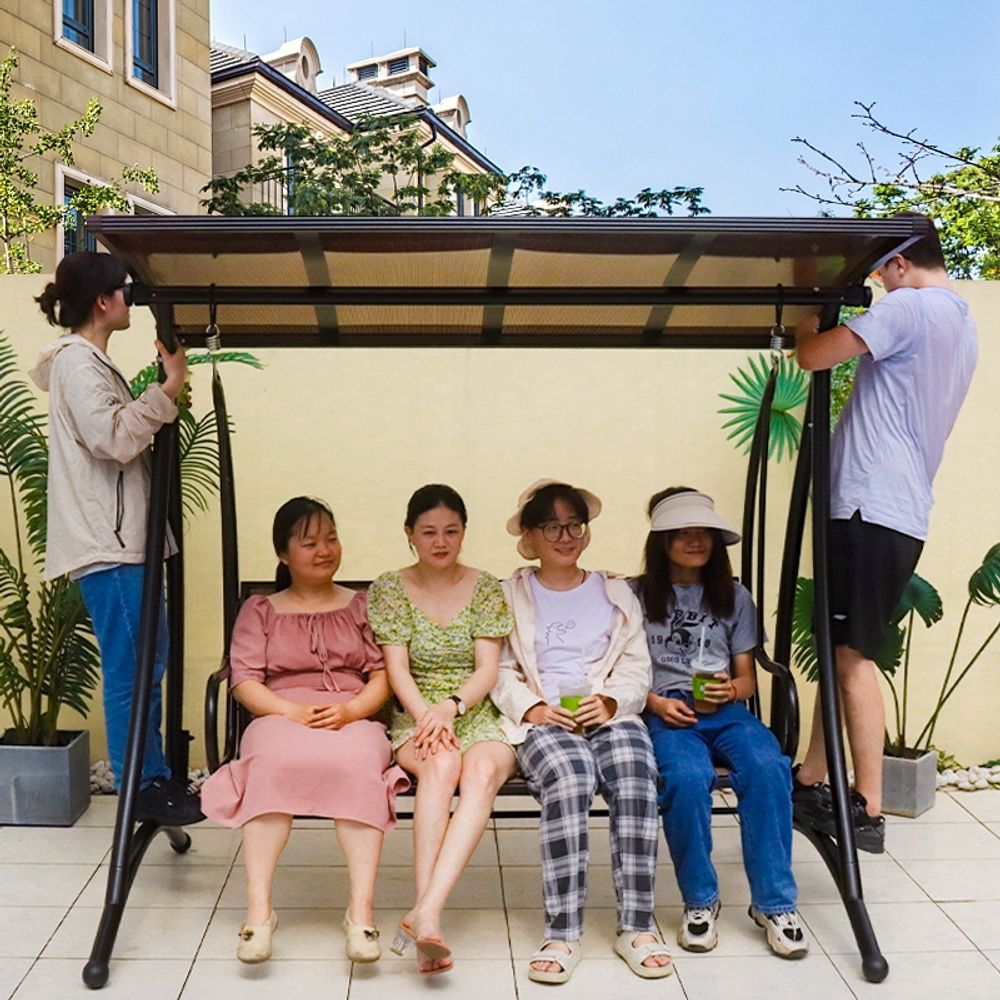 흔들그네의자 안락 해먹 리조트 펜션 마당 스윙 둥지 A. 하와이안 더블 스윙 - 상세 이미지 5