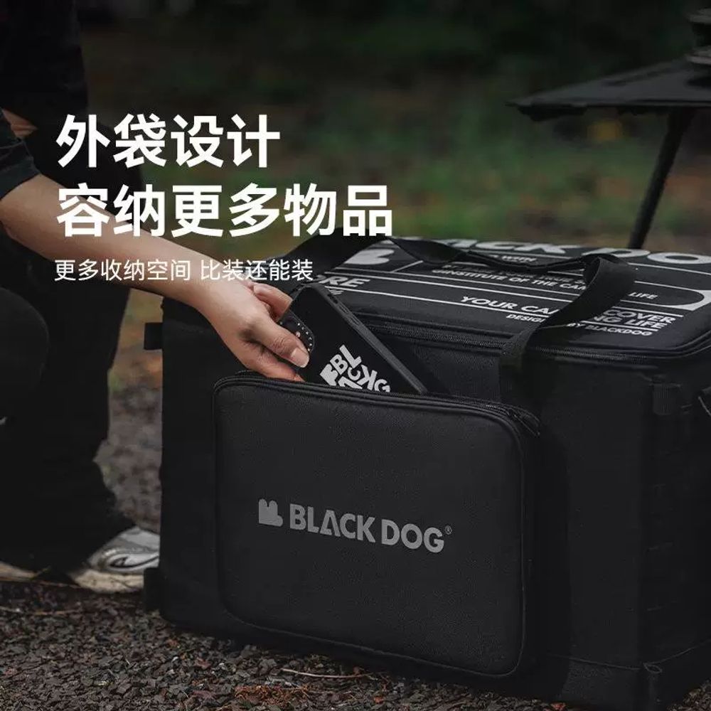 블랙독 캠핑가방 멀티백 대형 용품 옷 랜턴걸이 대용량 5L A. 나이트 블랙라지약 51L - 상세 이미지 2