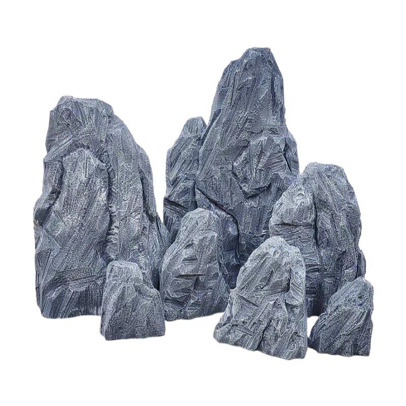 바위 대형 인조 모형 조경 고밀도 정원석 가짜바위 높이 80cm 그레이 피스 - 상세 이미지 5