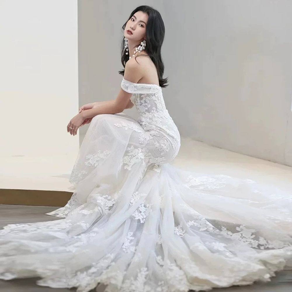 시상식 드레스 파티 파티복 연주 피로연 이브닝 A. 흰색 스트랩리스 탑 민소매, A. XS - 상세 이미지 5