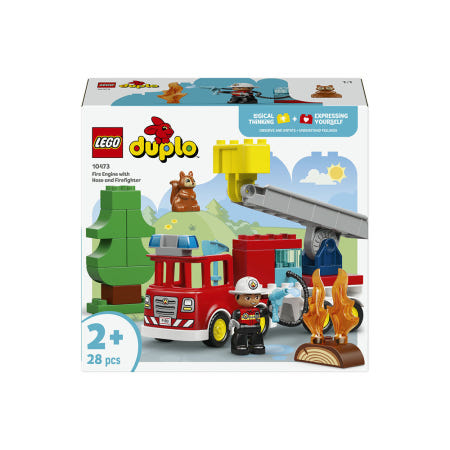 레고 듀플로 학습교재 수업교구 유치원 초등생 어린이 선물 삐뽀삐뽀 출동하는 소방차와 용감한 소방관