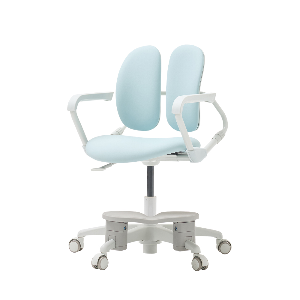 [N배송]듀오백 밀키에코 MIECO 초등학생 어린이 안심원단 아동의자 (발받침+스탑캐스터)