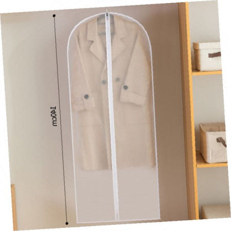 옷 보관 커버 의류 보호 덮개 먼지 차단 반투명 지퍼형 옷커버 백사십센티미터