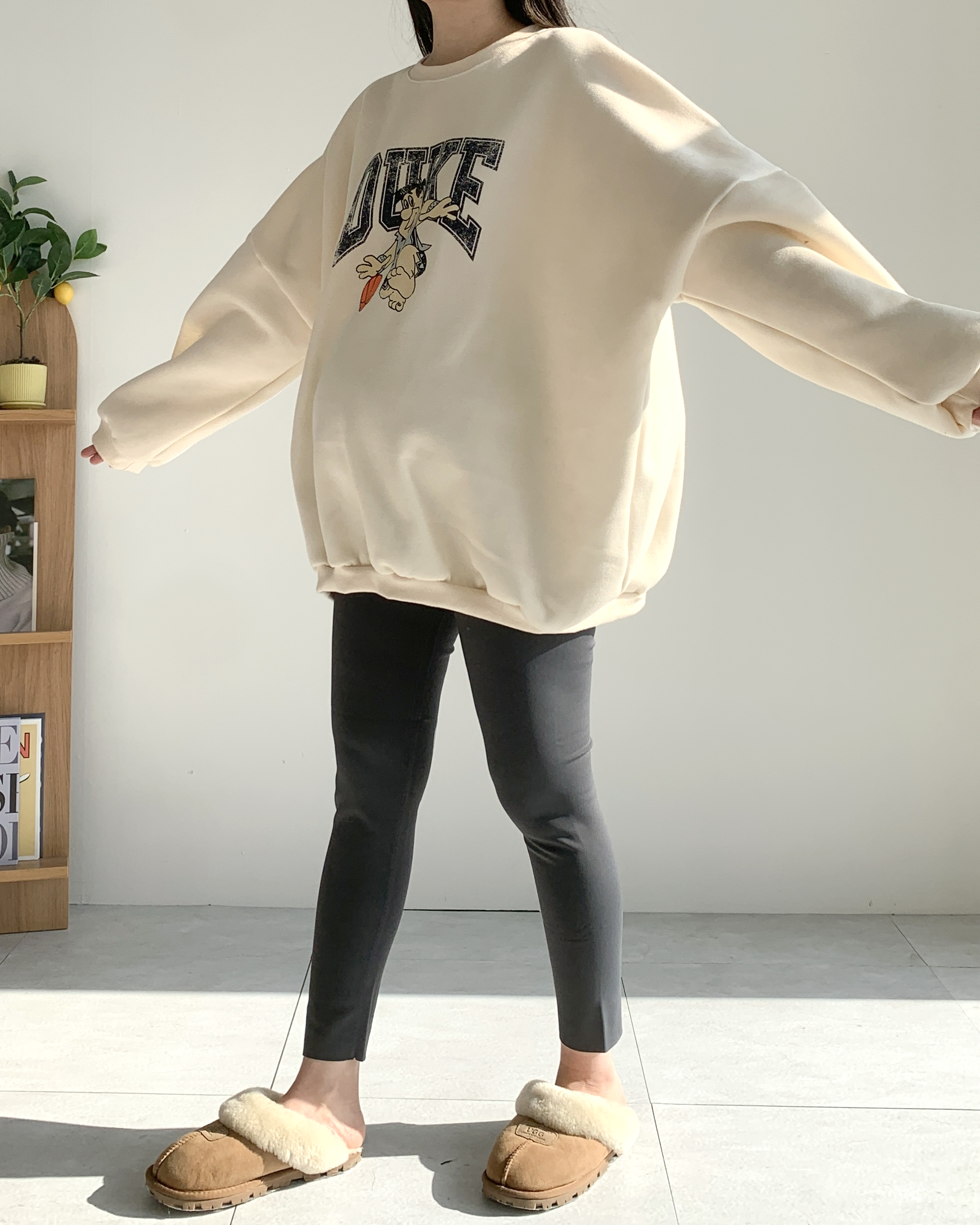 덩크 양기모맨투맨 임산부티 오버핏맨투맨 - 상세 이미지 5