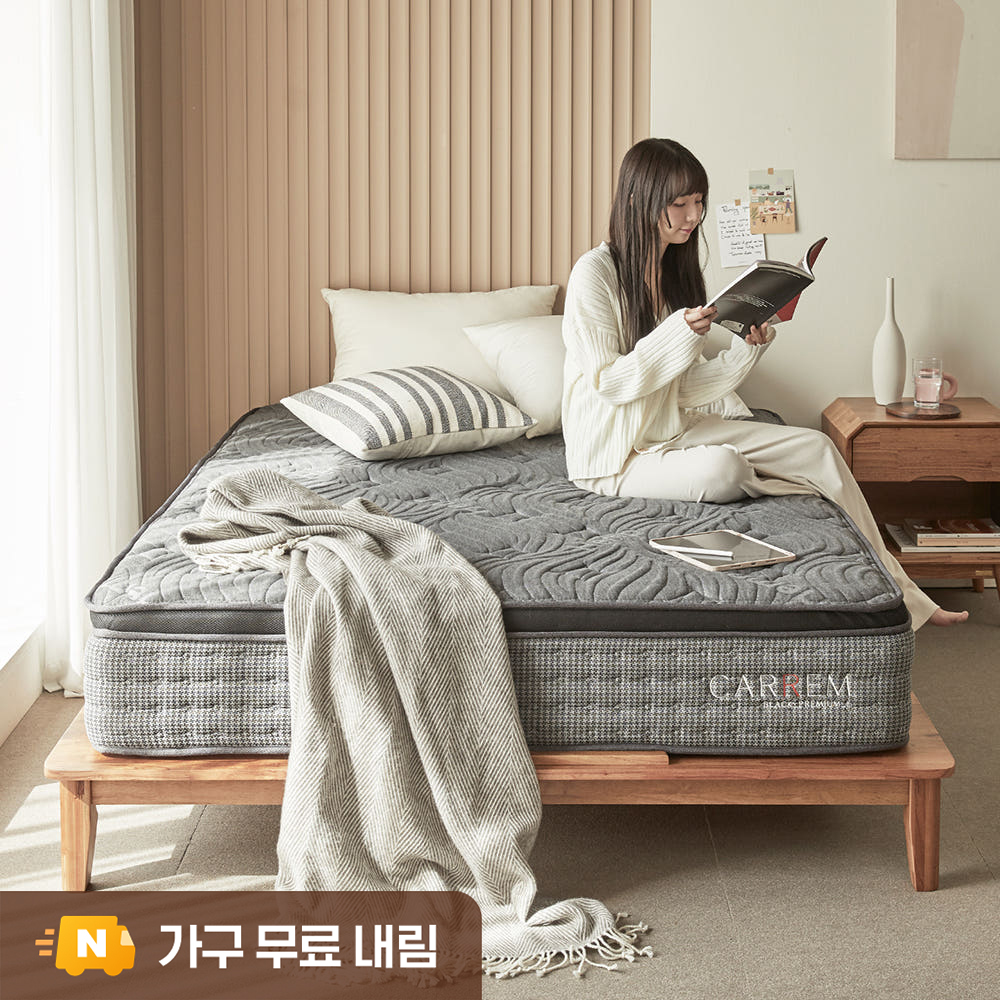 [내림서비스] 국내제작 프리미엄L 독립스프링 유로탑 라텍스 침대 매트리스 29cm, SS(슈퍼싱글), 미디엄 - 상품 이미지