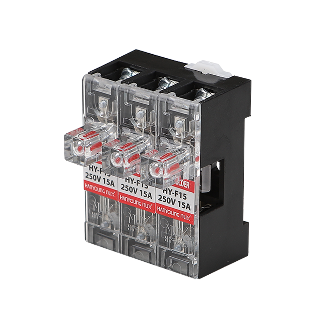 DIN 레일 휴즈홀더 HY-F15-3A AC250V 한영넉스 - 상품 이미지