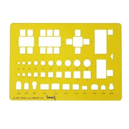 알리바니 템플레이트 가구 설비 NO.503 사무실내정규 삼각자 모양자 자