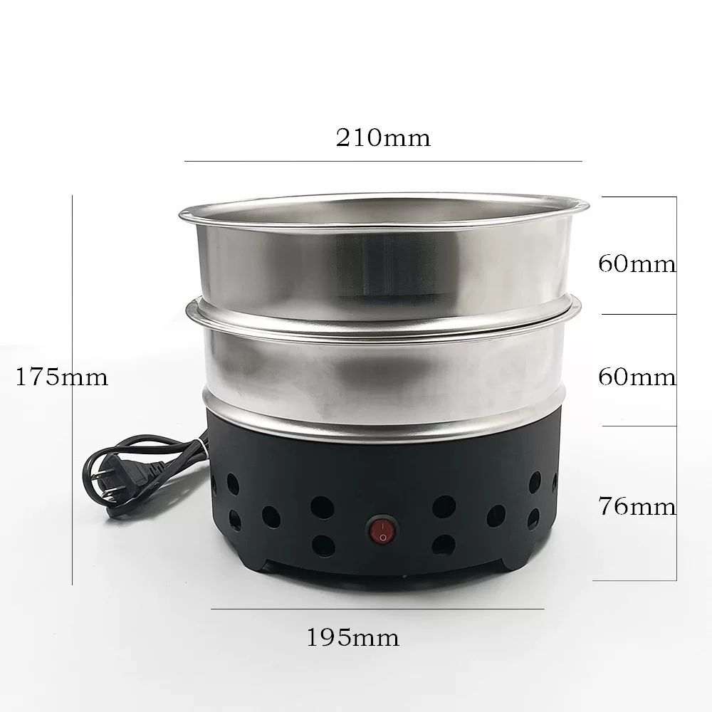 커피콩 냉각기 원두 220V 열 A. 바닥망 없는 350g 원형 구멍 단일층 60메시 철망 - 상세 이미지 2