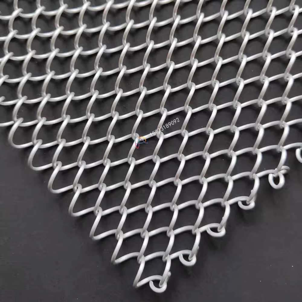 금속 커튼 벽 체인 칸막이 스틸 전시 호텔 시스루 1.2mm/6mm - 상품 이미지