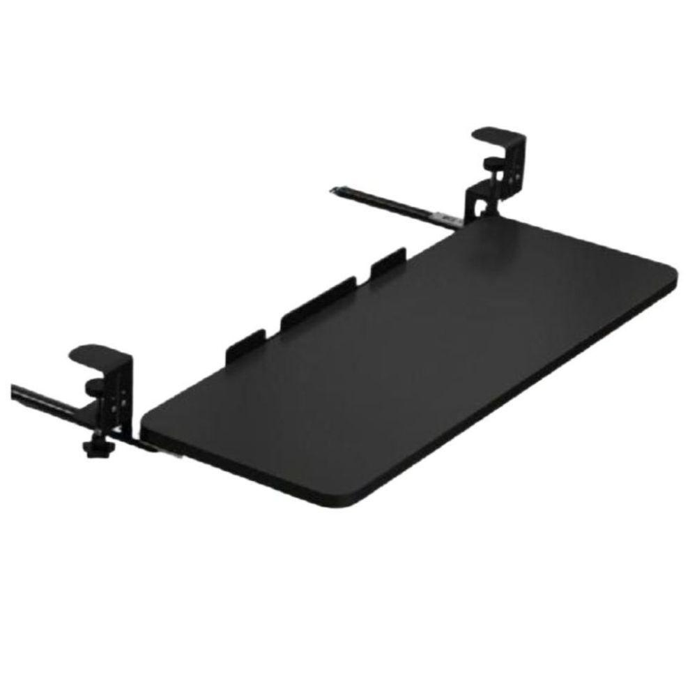 키보드 트레이 슬라이딩 거치대 선반 서랍 화이트 슬라이드 52x24cm - 상품 이미지