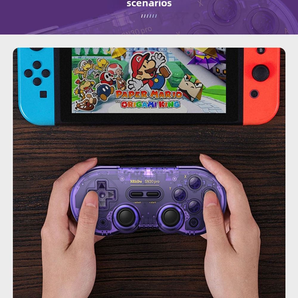 SN30 프로 블루투스 호환 게임패드 A. SN30 Pro 블루투스 컨트롤러 클래식 에디션 - 상세 이미지 3