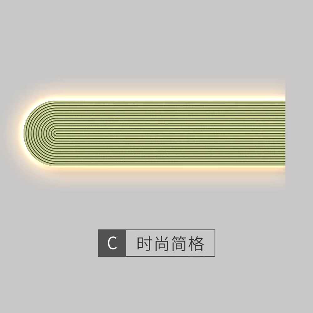 벽장식 인테리어 모던 디자인 카페 벽데코 오너먼트 A 120x30cm 전원 연결형 리모컨 이미지 8