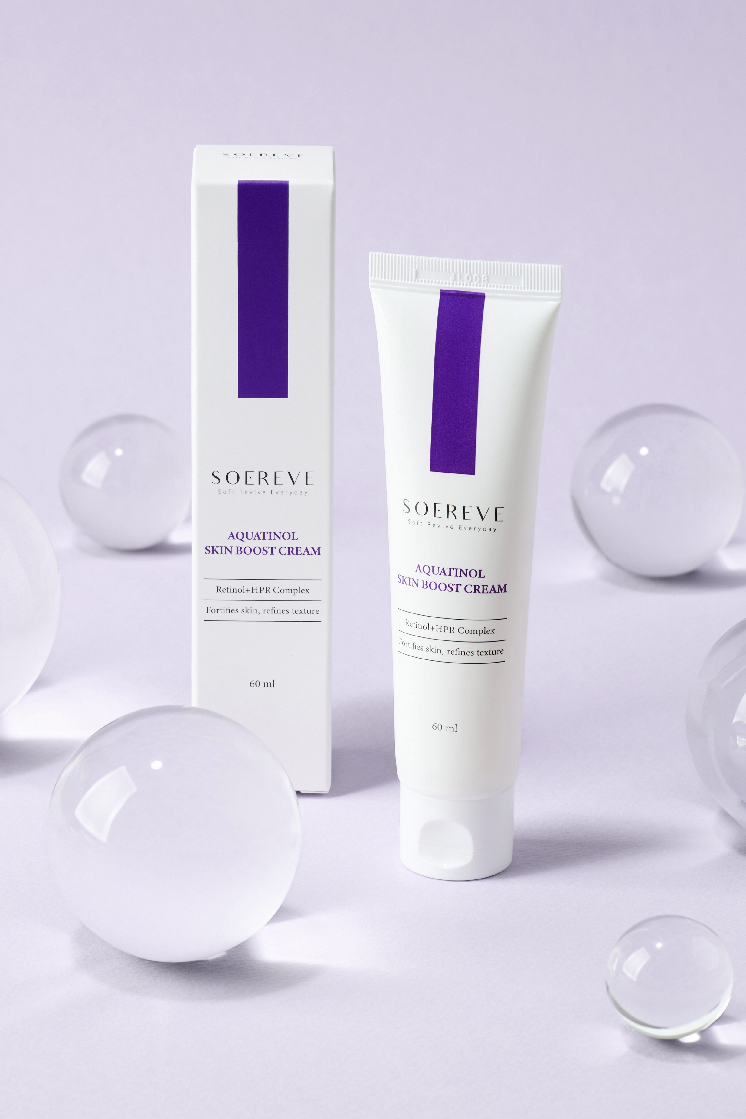 [2+1] 모공 요철 저자극 레티놀 HPR 수분크림 소에레브 아쿠아티놀 60ml 3개 - 상세 이미지 5