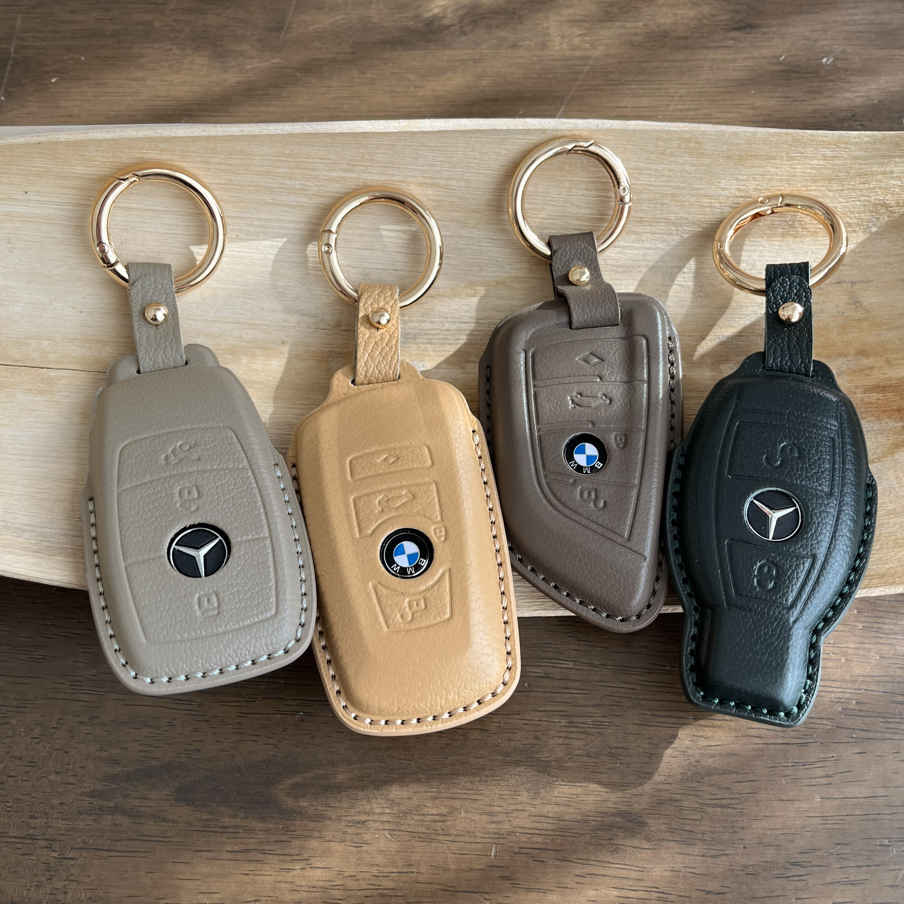 차 키케이스 키커버 조약돌 그랜저 기아 벤츠 BMW 가죽 홀더 A-현대 이미지 2