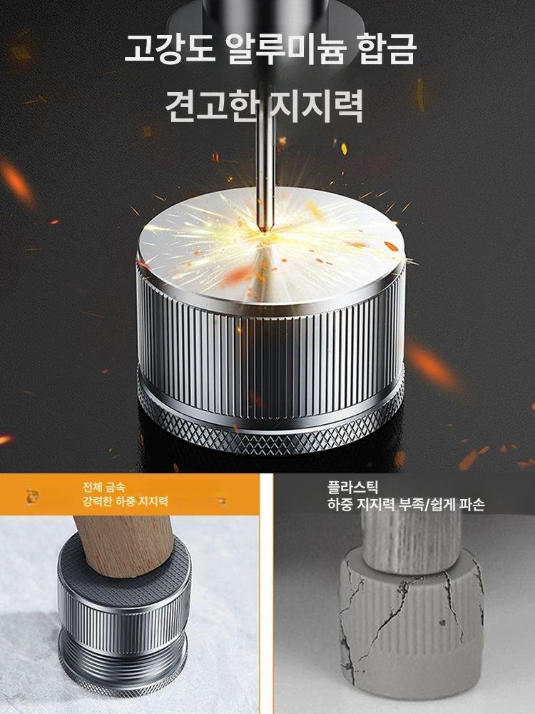 메탈 다리 브래킷 지지대 무타공 설치 소파 우드슬랩용 스탠다드 그레이 2개입 높이 23-39mm - 상세 이미지 3