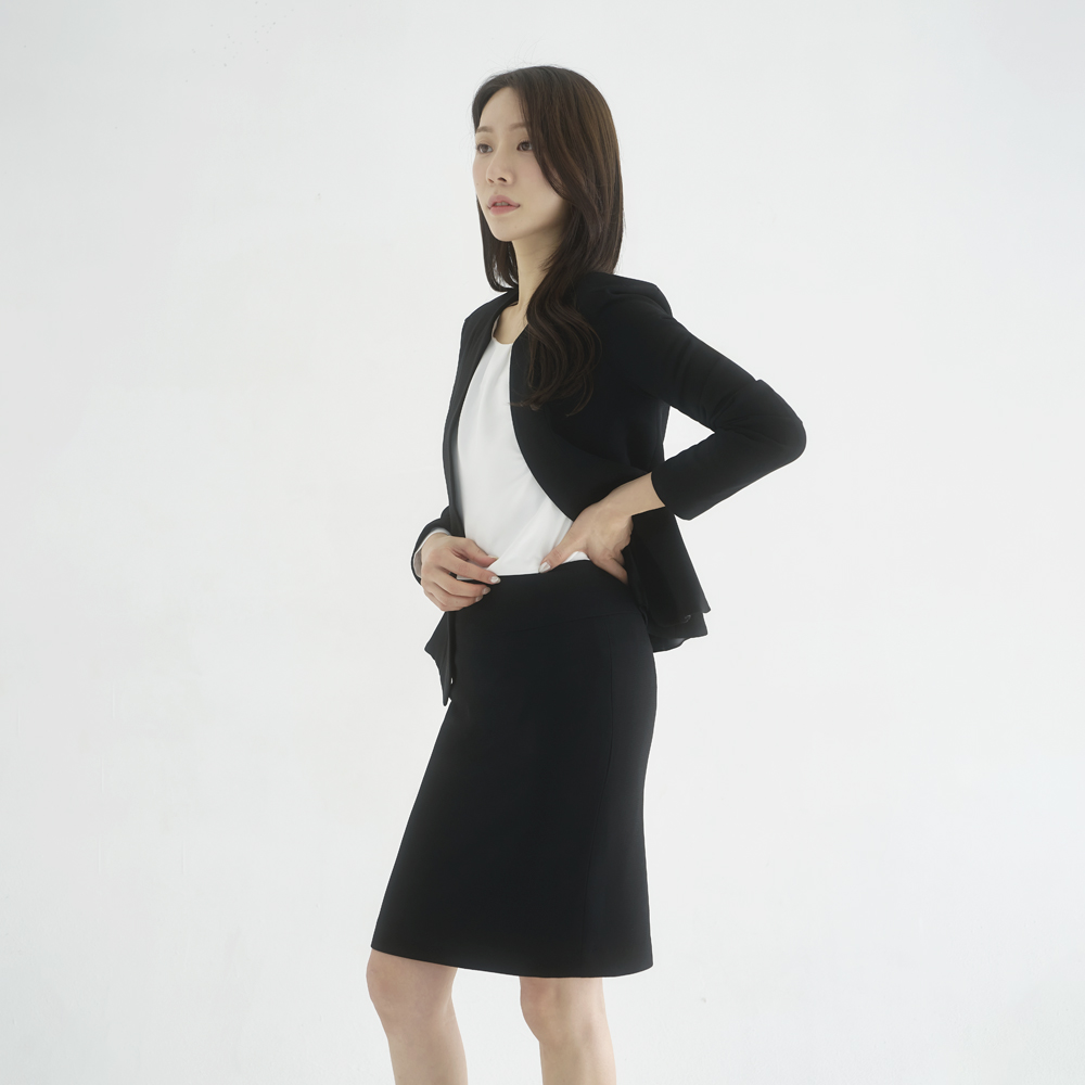 H라인 정장 치마 검정색 스커트 [세라] 이미지 6