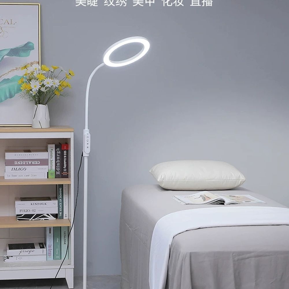 LED 무영등 조명 라이트 샵 작업 A. 화이트 바디 48W 3색 조명 밝기 조절 터치패널 - 상품 이미지