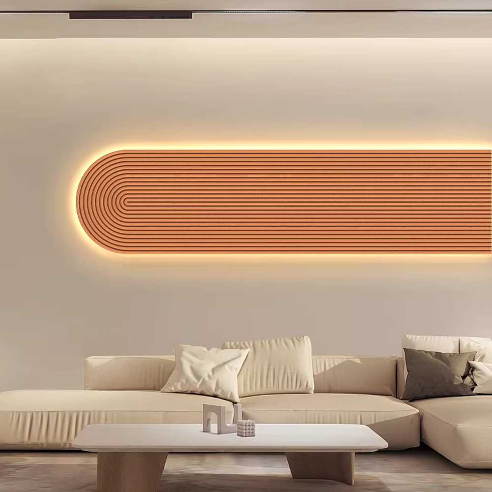 벽장식 인테리어 모던 디자인 카페 벽데코 오너먼트 A 120x30cm 전원 연결형 리모컨 - 상세 이미지 3