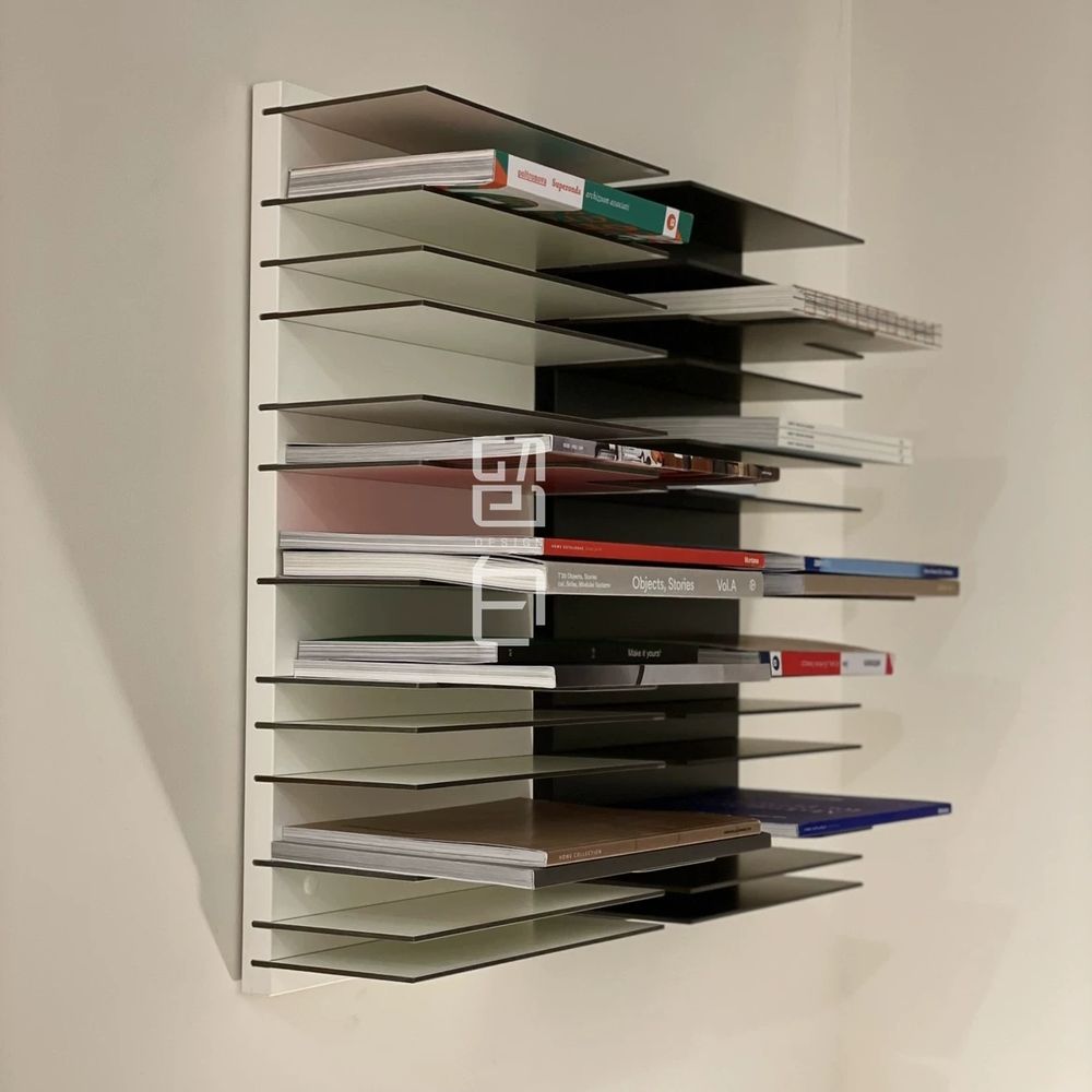 페이퍼백 모듈 벽선반 아트월 조립 진열대 벽장식 시스템 책장 W6 A. 흰색 30x60cm - 상세 이미지 5