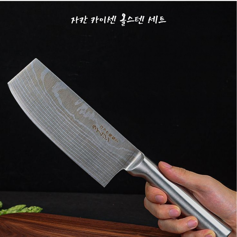 자칸 카이센 올스텐 세트 실버 라벨 주방칼 선물용 마스터 3종 - 상세 이미지 5