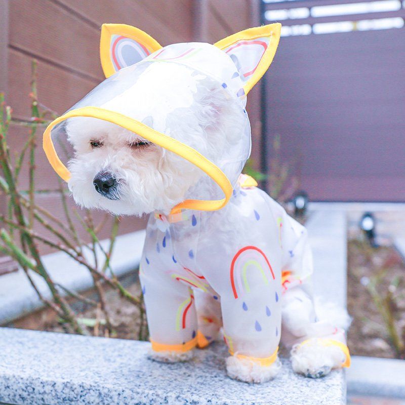 강아지 소형견 우비 방수 레인코트 반려견 우산 애견우비 비옷 - 상품 이미지