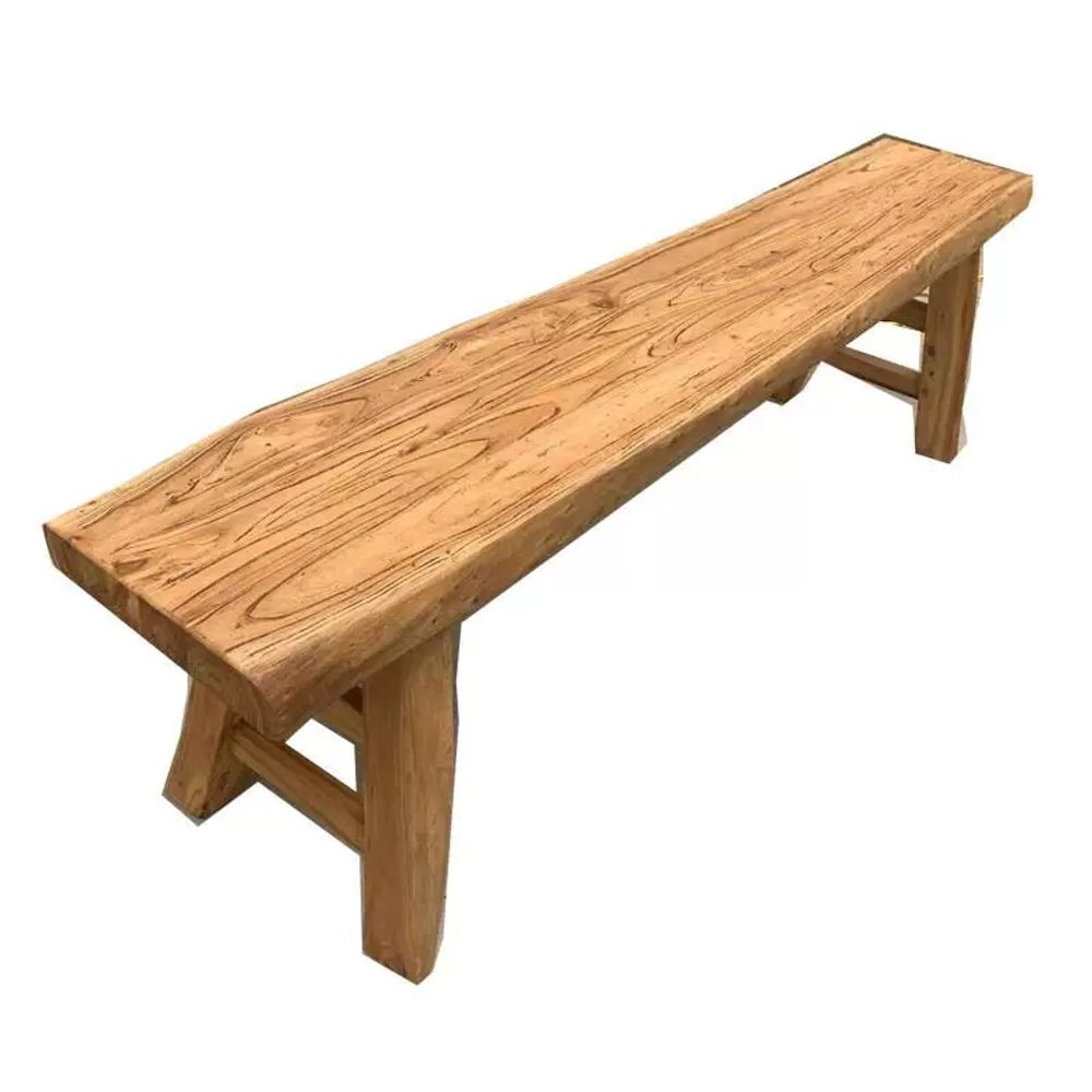 나무벤치 원목 야외 엔틱 공원 긴 A. 140x30x50cm 페인트 또는 목재 왁스 오일 - 상품 이미지
