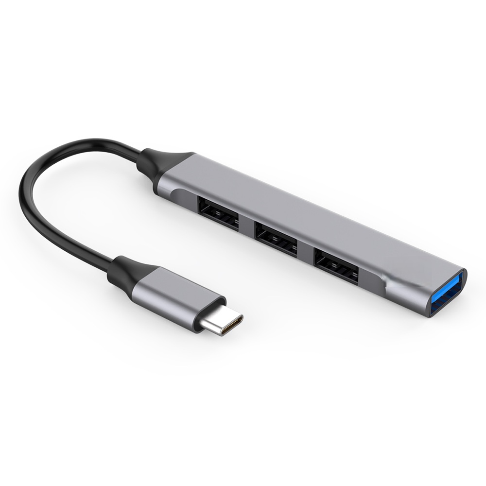 USB 2.0 4포트 허브 슬림 알루미늄 노트북 컴퓨터 멀티 허브 - 상세 이미지 4